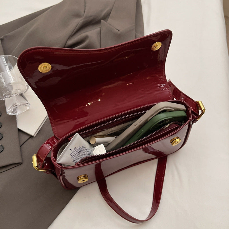Fashion Women's Shiny Simple Shoulder Bag