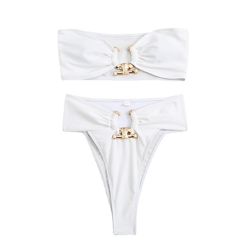 Women's Bandeau Split Swimsuit Bikini