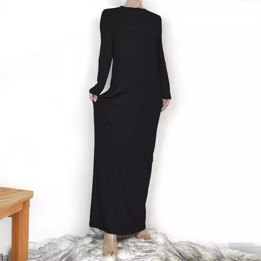 Middle East Muslim Women's Wear Round Neck Dress