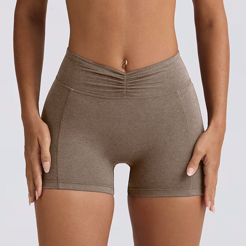 Shockproof With Chest Pad High Elastic Brushed Workout Top