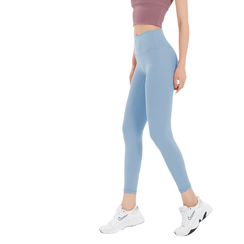 High Waist Yoga Pants Women's Seamless Nude Feel Fast Drying Clothes Sportswear