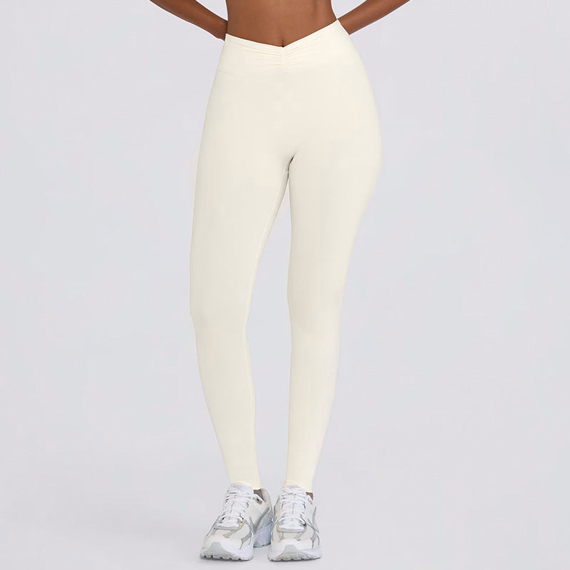 Shockproof With Chest Pad High Elastic Brushed Workout Top